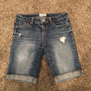 Denim Bermuda Shorts